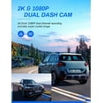 thumbnail image 4 of Dash Cam, 2.5K Dual Dash Camera Front and Rear Support 256 GB SD Card, 4 of 9