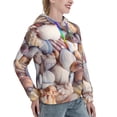 thumbnail image 6 of Wukai Sea Shells Print Womens Hoodies Fleece Sweatshirts Long Sleeve Sweaters Pullover Fall Outfits Winter Clothes-X-Large, 6 of 7