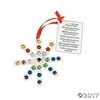 IN-48/7260 Colors of Faith Craft Stick Snowflake Ornaments with Card Craft Kit