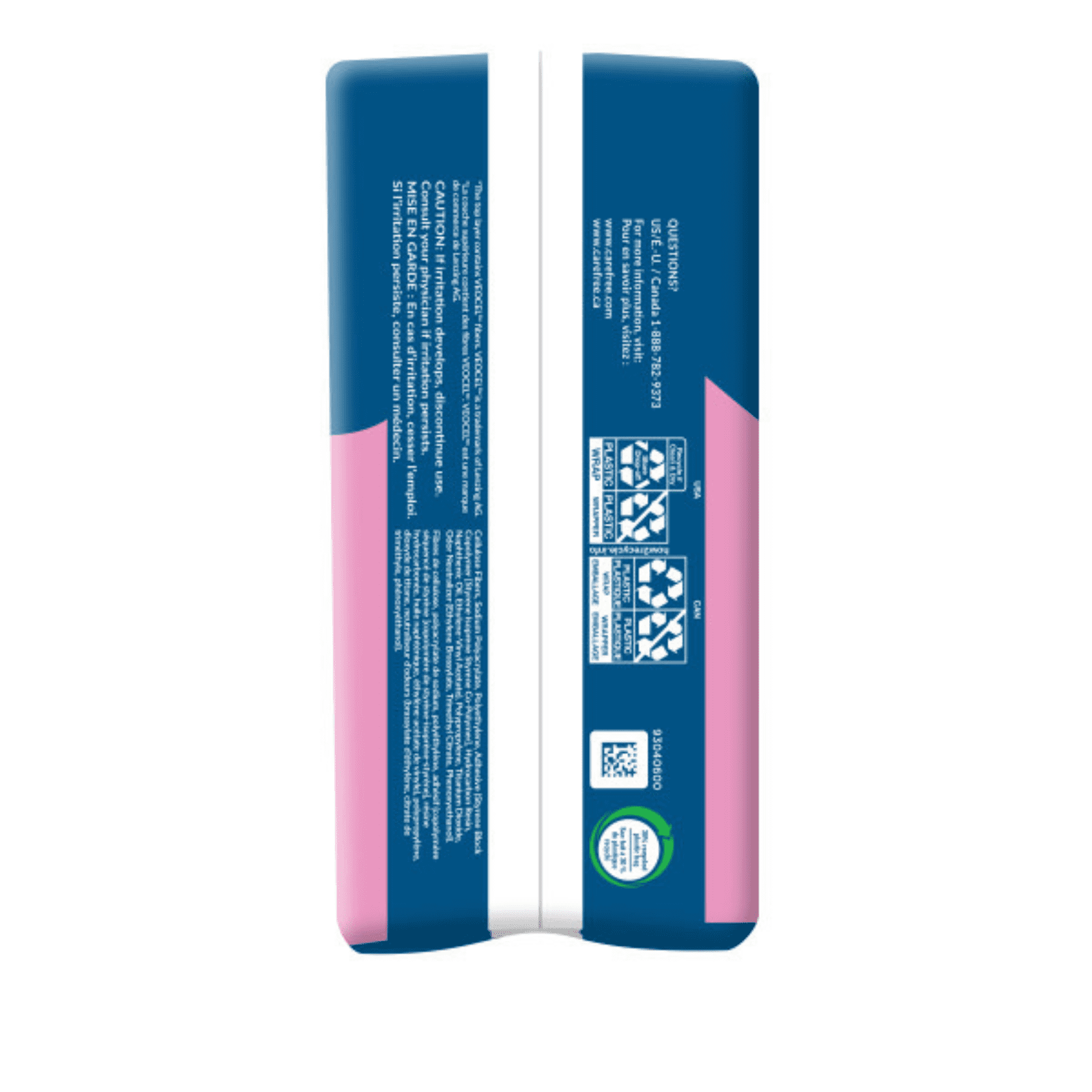 CAREFREE Ultra Thin Pads, Regular Pads Without Wings, 40ct (Pack of 2)