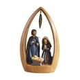 thumbnail image 3 of Figura de Natividad, decoración de nacimiento de Jesús, regalo religioso, escultura de mesa de resina para fiesta interior, mesa de vacaciones, hogar Marrón, 3 of 8