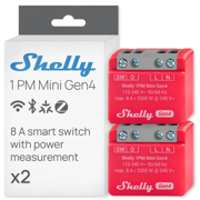 Shelly 1PM Mini Gen4 1PM Mini Gen4 Smart Relay: Wi-Fi and Zigbee Compatible Relay Module, Bluetooth Gateway with Shelly BLU