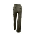 thumbnail image 4 of Petite Yoga Pants for Women High Waist Cargo Style Stretch Bootcut Lounge Workout Pants Green L, 4 of 6