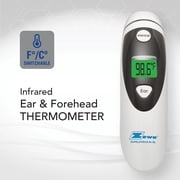 Zewa Infrared Thermometer | Professional Accuracy | Forehead & Ear Non-Touch Measurement | Bluetooth 4.0 | Android & iOS Compatible | Fever Alarm | Free MyHealthConnected App