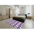 thumbnail image 4 of Ahgly Company Indoor Round Patterned Rebecca Purple Area Rugs, 8' Round, 4 of 6