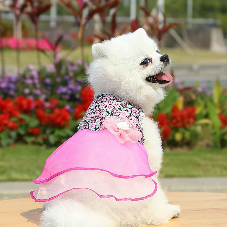 Puppy Clothes for Small Dogs Girl Pack Pet Dresses Spring And Summer Pet Cothes Spring And Summer Cute Pet Supplies Dresses Rose Dress Extra Small Dog Shirts for Girls Walmart