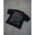 thumbnail image 4 of Camiseta con estampado de letras retro de moda negra de High Street para hombre, sudadera informal holgada de manga corta de algodón de gran tamaño estilo gótico Y2k, 4 of 4