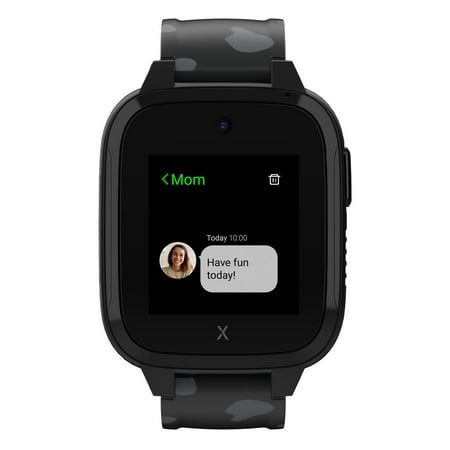 Xplora - Kids’ XGO3 Jungle Edition (GPS + Cellular) Smart Watch Calls, Messages, SOS, GPS Tracker, Camera, Step Counter, SIM Card - Black