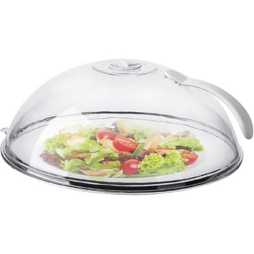 JUNZHIDAO Kitchen Microwave Splatter Cover, Transparent Cover, Microwave Plate Cover Lid with Handle and Adjustable Steam Vents Holes Keeps Microwave Oven Clean 1PC