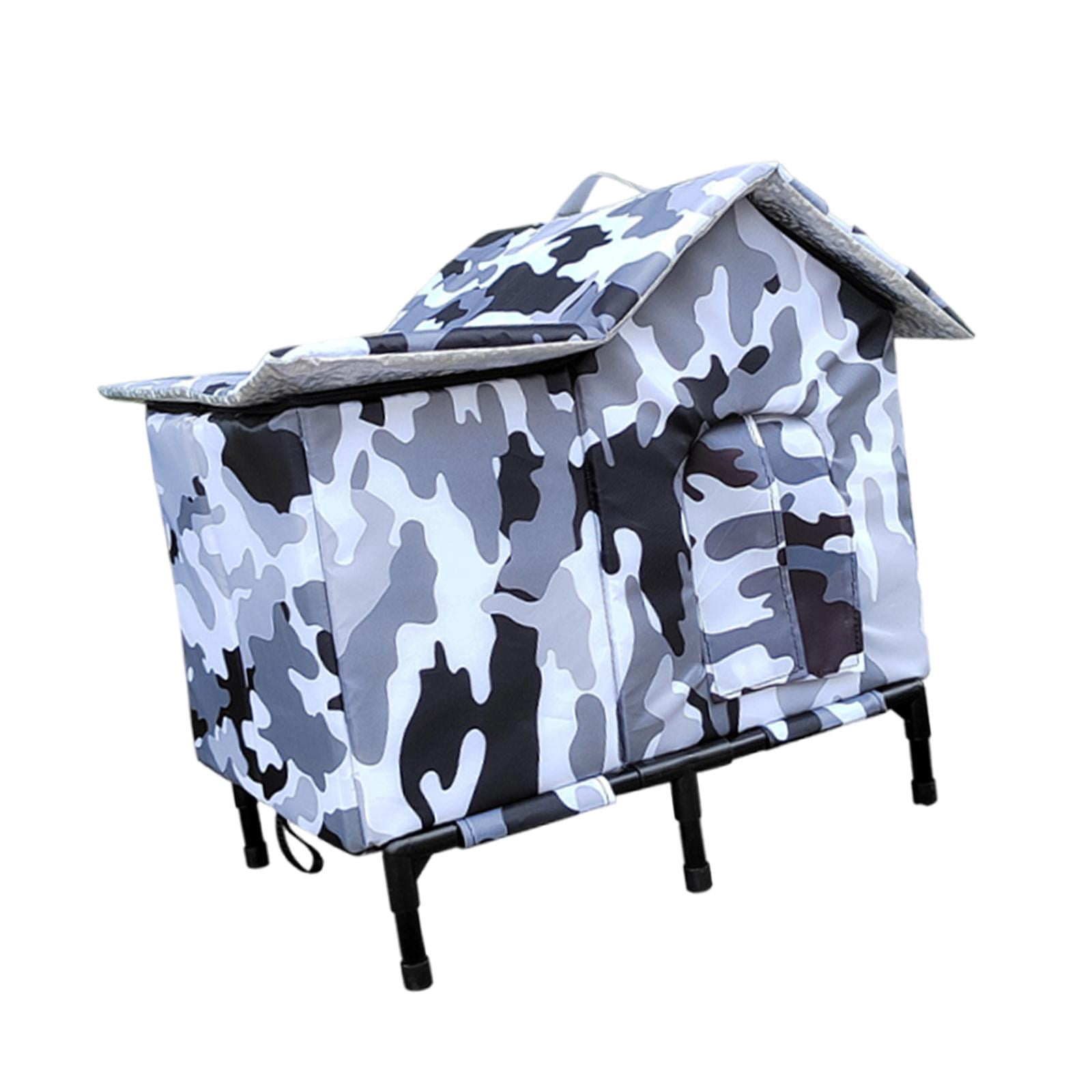 Serenable Large Cat House for Outdoor Warm Weatherproof Kitty Nest for Patio Barn Door