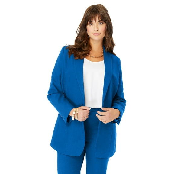 Roaman's Women's Plus Size Bendover Blazer