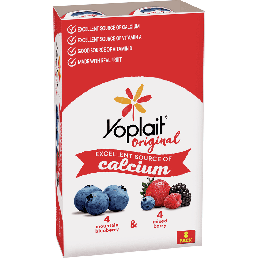Yoplait Original Yogurt, Mountain Blueberry & Mixed Berry, Low Fat