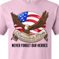 thumbnail image 4 of Inktastic Memorial Day Never Forget Our Heroes Bald Eagle T-Shirt, 4 of 5