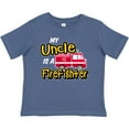 thumbnail image 3 of Inktastic My Uncle is a Firefighter with Fire Truck Boys or Girls Baby T-Shirt, 3 of 5