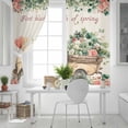 thumbnail image 5 of Eucalyptus Trucks Blackout Curtains for Bedroom, Spring Farmhouse Floral Leaves Burlap Thermal Insulated Kitchen Drapes with Grommets, Light Blocking Window Treatment, 2 Panels 52" x 90", 5 of 7