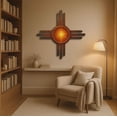 thumbnail image 3 of Geometric Sun Metal Wall Art with Radiant Design, Decorative Wall Decor, 3 of 8