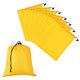 thumbnail image 1 of Bolsa con Cordón Uxcell con Cierre, Saco de Almacenamiento Impermeable para Viajes de Gimnasio 10" x 12" & 8 Paquete & Amarillo, 1 of 7