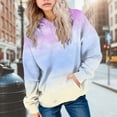thumbnail image 2 of Godom Girls Gradient Hoodies Front Pockets Fashion Casual Pullover Long Sleeve Kids Sweatshirt, 2 of 5