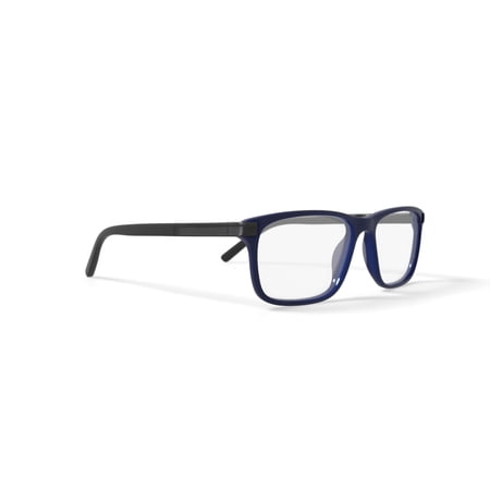Walmart Men's M0501 Square Prescription Eyeglasses with Case, Navy Blue