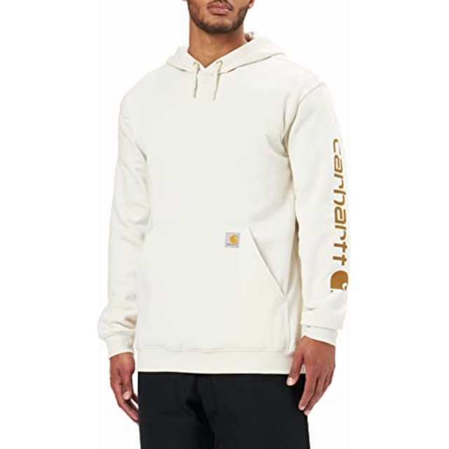 Carhartt Mens Loose Fit Midweight Logo Sleeve Graphic Sweatshirt