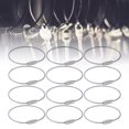 thumbnail image 1 of Hongkaii 12 Pcs Wire Keychains Stainless Steel Wire Rope Key Ring Multi Purpose Wire Buckle Rope Loop Coil XY71-1011, 1 of 6