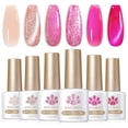 thumbnail image 1 of Esmalte de uñas en gel Born Pretty Pink Series 7 ml (x6), 1 of 9