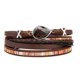 thumbnail image 2 of Prettyia Elegant Women Lady Pulsera clásica con marrón Sunnimix Pulsera de gota de agua, 2 of 8