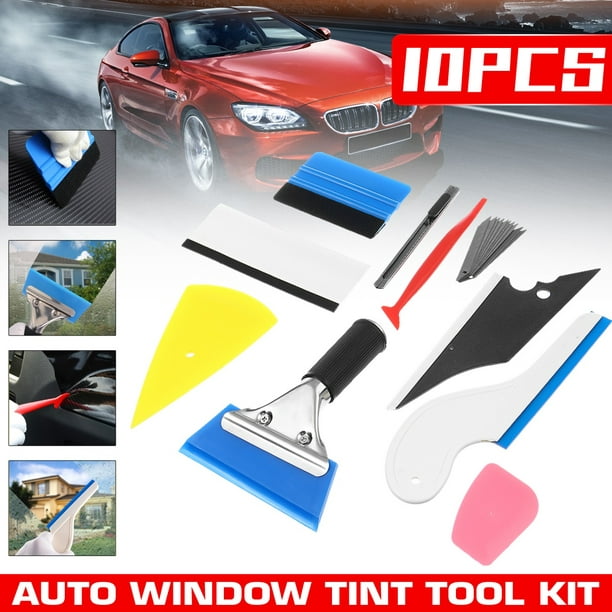 10PCS Car Tools Vinyl Wrap Film Sticker Wrapping Tool Auto Window Tint Foil  Magnetic Stick Squeegee Razor Scraper 