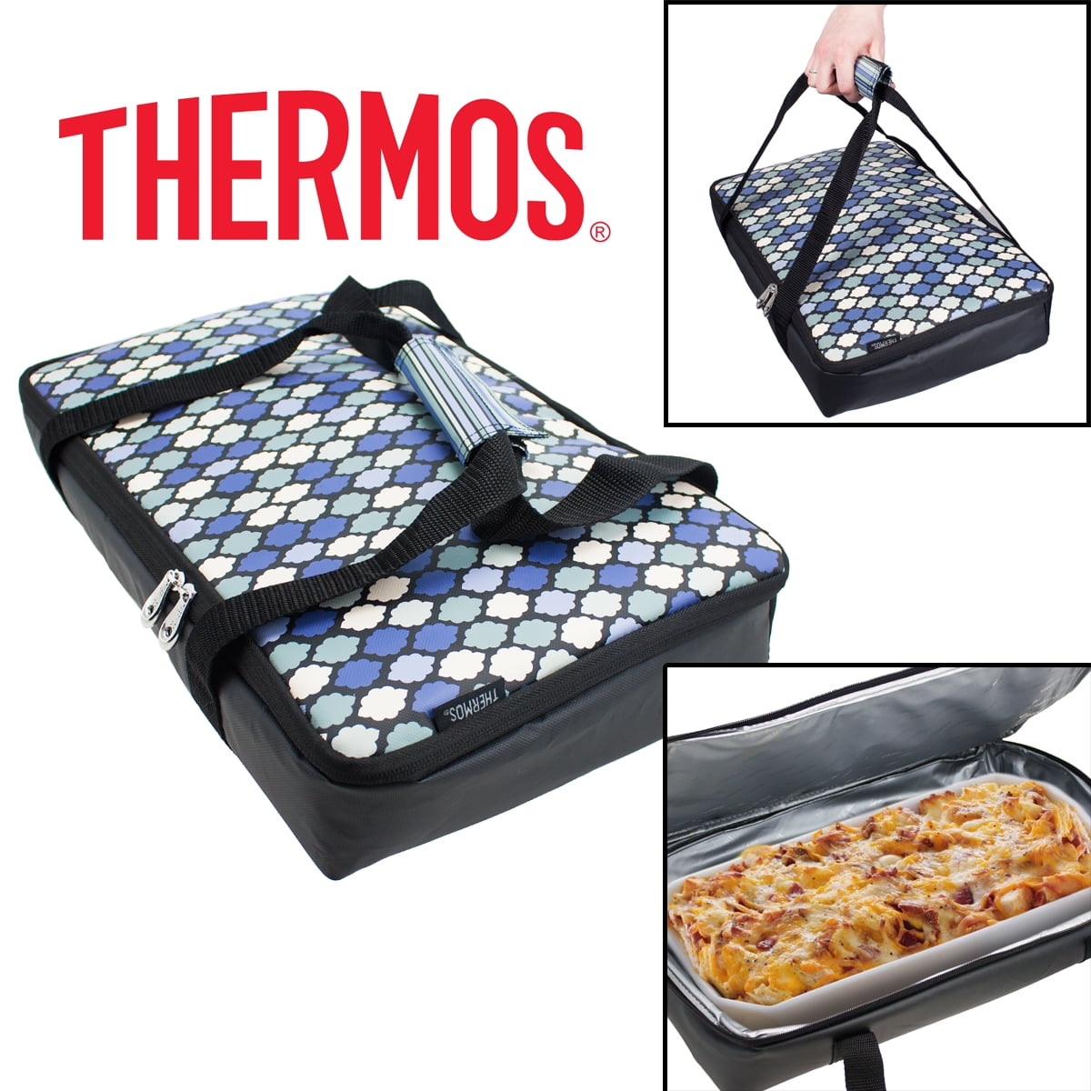 Thermos Insulated Epicurean Casserole Carrier 9"x13" Dish Bag Tote