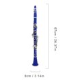 thumbnail image 3 of Clarinete Bb 17 teclas con estuche Instrumentos musicales de orquesta Instrumento de viento de madera, 3 of 7