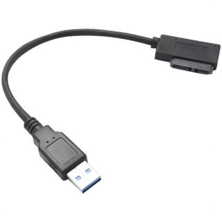 EYOOLD USB 3.0 to 7+6 13-pin Slimline SATA Adapter Cable for Laptop CD/DVD  ROM Optical Drive