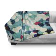 thumbnail image 3 of Grunge Soft Flannel Fleece Throw Blanket, Vintage Pattern with Worn out Retro Rhombuses Background Colorful Abstract Shapes, Cozy Plush for Indoor and Outdoor Use, 50" x 60", Multicolor, by Ambesonne, 3 of 6