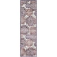 thumbnail image 1 of Unique Loom Aberdeen Tone-on-Tone Runner Rug 2' x 7' Violet/Ivory, 1 of 1