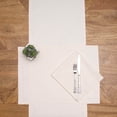 thumbnail image 4 of Hemstitch Solid Natural 100% Cotton Cloth Table Runner 14" x 72", 4 of 8