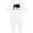 AA-White, variant on Buffalo Cute Animal Western Baby Romper Coveralls