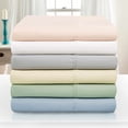 thumbnail image 2 of Tencel-Polyester Blend Wrinkle-Resistant 1000-Thread Count Solid Pillowcase Set Ivory / Queen, 2 of 2