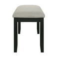 thumbnail image 2 of Xukmct Gray Fabric Upholstery Seat Dining Bench for Dining Room, Living Room, 2 of 5