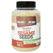 Grain Brain Organic Sesame Seeds (white, Hulled, 16 oz)
