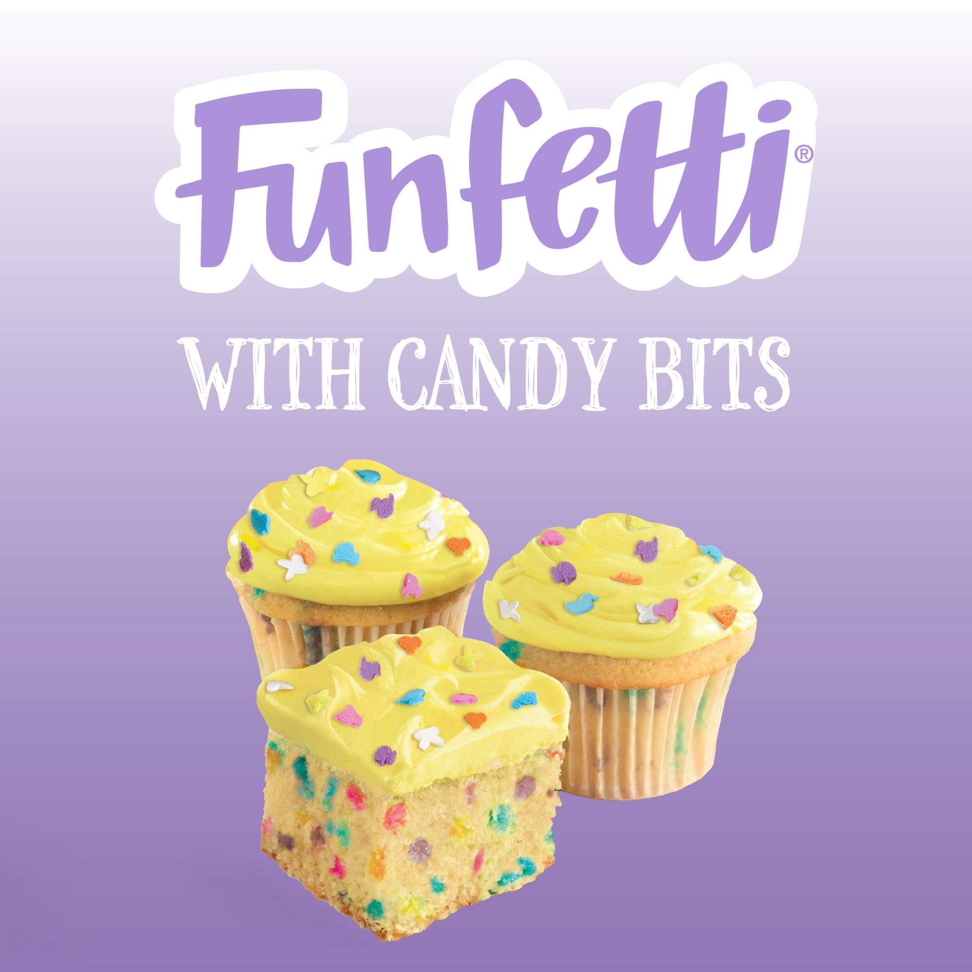 (6 pack) Pillsbury Funfetti Spring Cake Mix with Candy Bits, 15.25 oz Box
