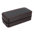 thumbnail image 1 of Caja de almacenamiento de relojes de pulsera, caja de reloj de 2 rejillas, contenedor de relojes de pulsera, caja de almacenamiento de relojes, ingeniería de precisión, 1 of 9