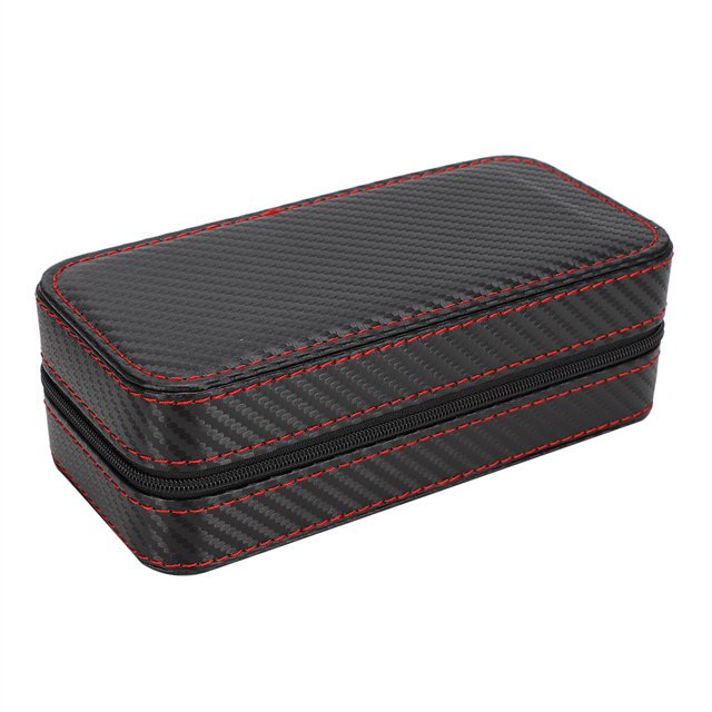 Caja de almacenamiento de relojes de pulsera, caja de reloj de 2 rejillas, contenedor de relojes de pulsera, caja de almacenamiento de relojes, ingeniería de precisión