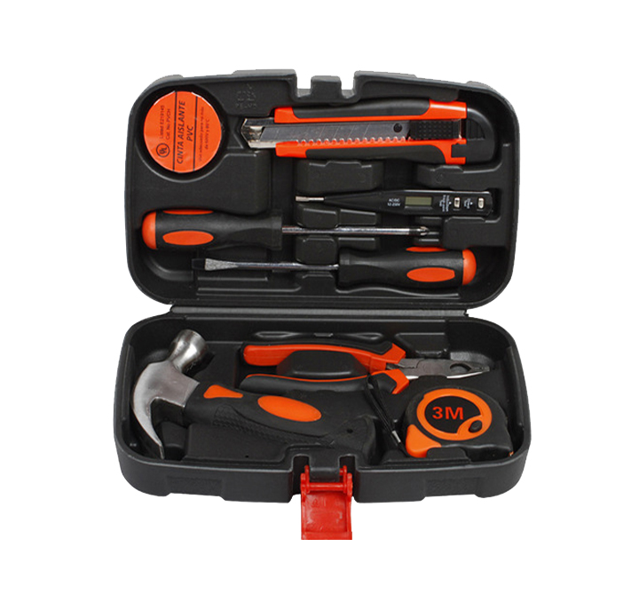 FixtureDisplays® 9iece Home Repair Tool Kit, Multi-functional & Universal 9-IN-1 Screwdriver Set Repair Tool Kit for Garden Household Repair Maintenance 16830