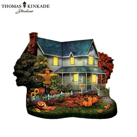 The Bradford Exchange Lights of the Seasons Nightlight Collection Issue #2: Halloween Frights with Illuminated Ceramic Holiday Designs and Color-Changing Light Patterns by Thomas Kinkade 5.5-inches The Bradford Exchange Lights of the Seasons Nightlight Collection Issue #2: Halloween Frights with Illuminated Ceramic Holiday Designs and Color-Changing Light Patterns by Thomas Kinkade 5.5-inches