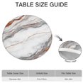 thumbnail image 6 of White Marble Copper Line Pattern Round Fitted Tablecloth with Elastic Edge,Dining Table Cover Waterproof,Outdoor Round Tablecloth for Camping,Dining,Indoor and Outdoor, 6 of 7