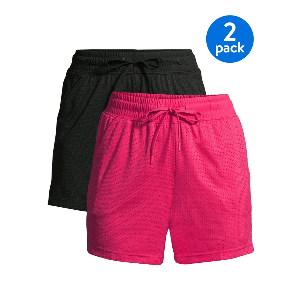 Athletic Works Athletic Works Women’s Mesh Shorts, 2Pack Walmart
