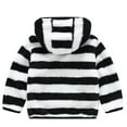 thumbnail image 2 of EQWLJWE Toddler Kids Baby Girls Boys Zipper Striped Thick Hooded Coat Warm Outwear Girls' Outerwear Holiday Clearance, 2 of 8