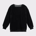 thumbnail image 4 of Kaemgyyd Long Sleeve Tops for Women Fleece Fuzzy Winter Warm Sweatshirts Soft Solid Crewneck Pullover Loungewear, 4 of 4