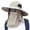 Beige, variant on Sun Hat Unisex Face Coverage Shield Neck Flap Cap Garden Lawn Work Sports Hiking Fishing Hats