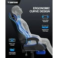 Soontrans Gaming Chair with Massage Lumbar Support, Adjustable Headrest