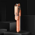 thumbnail image 2 of jesticaly Selfie Stick Wireless Remote Control Tripod Foldable Bluetooth -compatible V4 .0 Stand with Fill Light Orange 1Set, 2 of 6